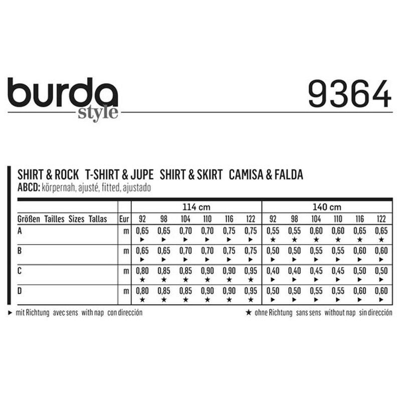 Barntröja / kjol, Burda 9364,  image number 8