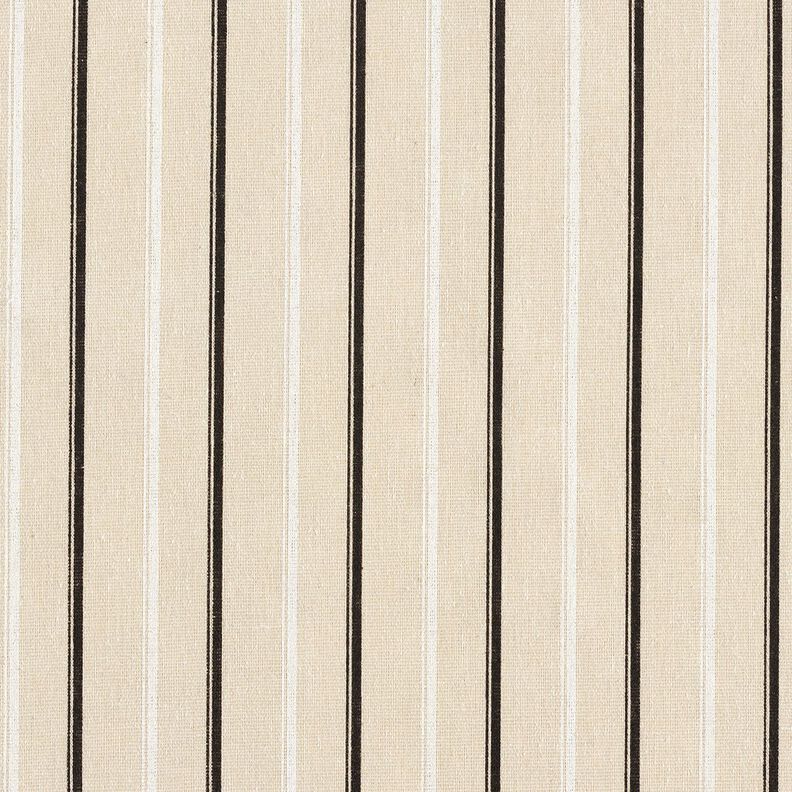 Linne-mix Ränder – mandel/svart,  image number 1