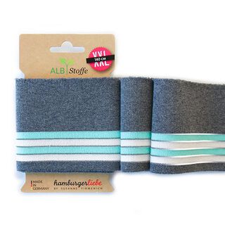 EKOLOGISKA STICKADE MUDDAR CUFF ME Reflektor  [140 CM | 8 CM]  | Albstoffe | Hamburger Liebe, 