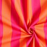 Dekorationstyg Halvpanama Blockränder – intensiv rosa/brandgul,  thumbnail number 3