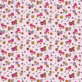 Bomullsjersey retro-rullskridskor – rose, 
