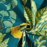 Dekorationstyg Halvpanama Tropiska växter – petrol,  thumbnail number 3