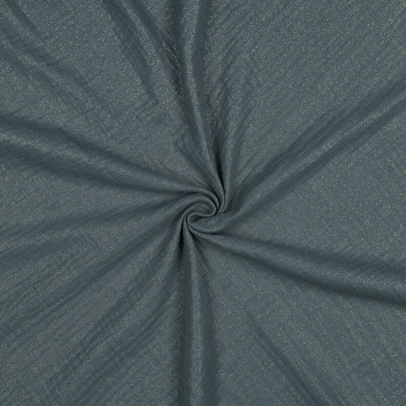Muslin/Dubbel-krinkelväv Fina glitterprickar | Poppy Fabrics – pinjegrön,  image number 1