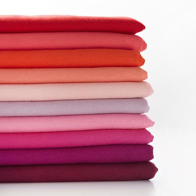 Bomullsjersey Medium Uni – gammalt rosa,  image number 4