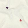 Teddyplysch broderade hjärtan | Poppy Fabrics – elfenbensvit/rose,  thumbnail number 2
