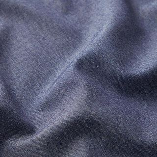 Bomullschambray jeanslook – nattblå, 