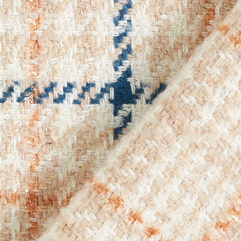 rocktyg rutigt & hundtandsmönstrat – vit/ljusbeige, image number 4