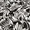 Viskosjersey Abstrakta blommor – svart/elfenbensvit,  thumbnail number 2