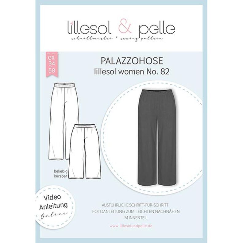 palazzo byxor | Lillesol & Pelle No. 82 | 34-58,  image number 1