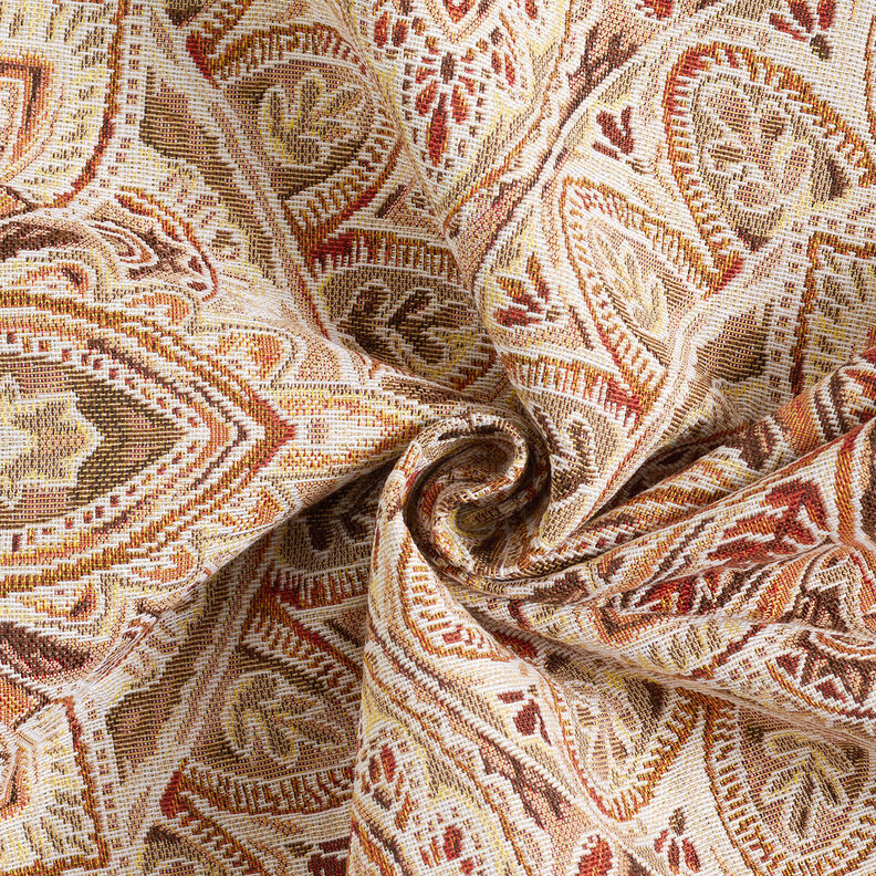 Dekorationstyg Gobeläng Delikat mandala – yllevit/brons,  image number 3