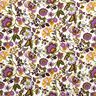 Bomullspoplin paisley-blommor – elfenbensvit/rödlila,  thumbnail number 1