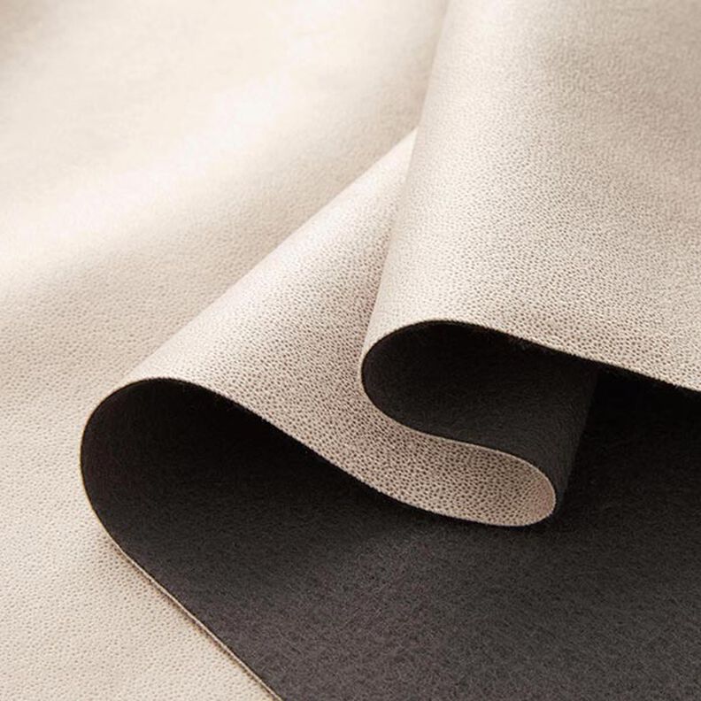 Stoppningstyg Ultramikrofiber konstläder – beige,  image number 3