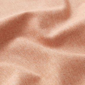 Dekorationstyg halvpanama chambray återvunnet – terracotta/natur, 