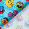 Bomullspoplin Licenstyg Sesame Street | Sesame Workshop – turkos,  thumbnail number 4