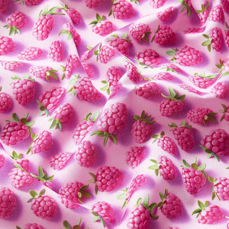 Bomullstyg Poplin ljusa hallon – pastellviolett/äppelgrönt,  image number 2