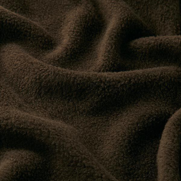 Antipilling Fleece – mörkbrun,  image number 2