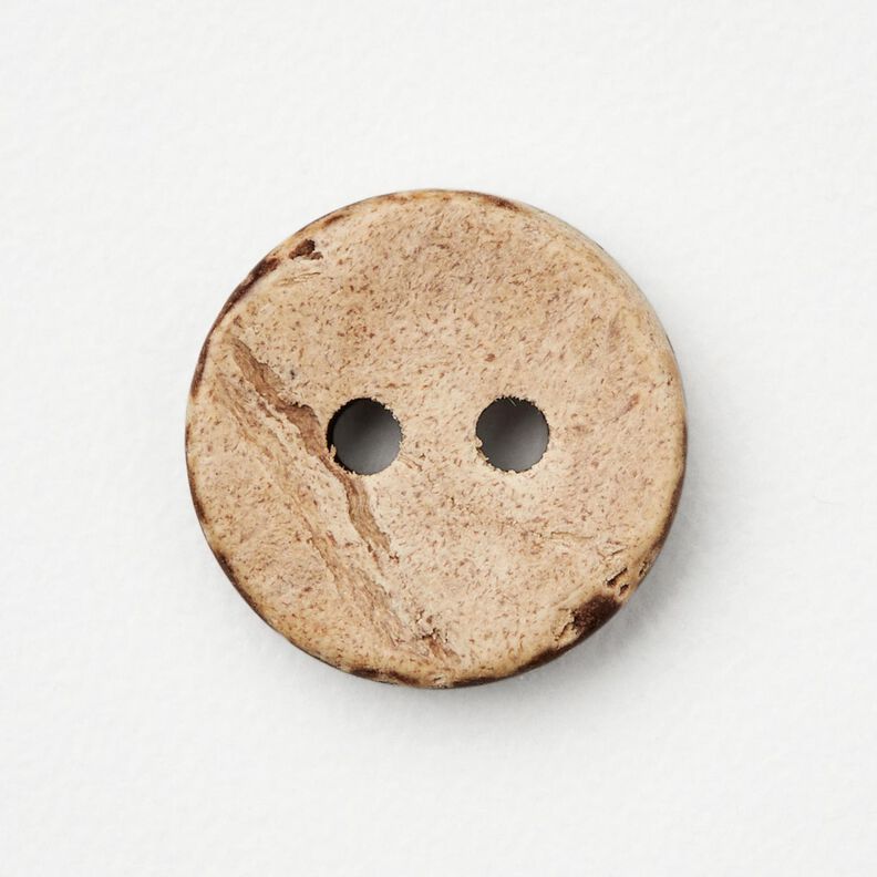 Kokosknapp [Ø 13 mm] – beige/mörkbrun,  image number 1