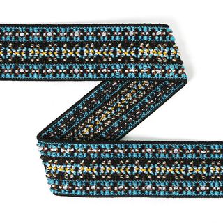 Color Elastic Mönster - turkos | Prym, 