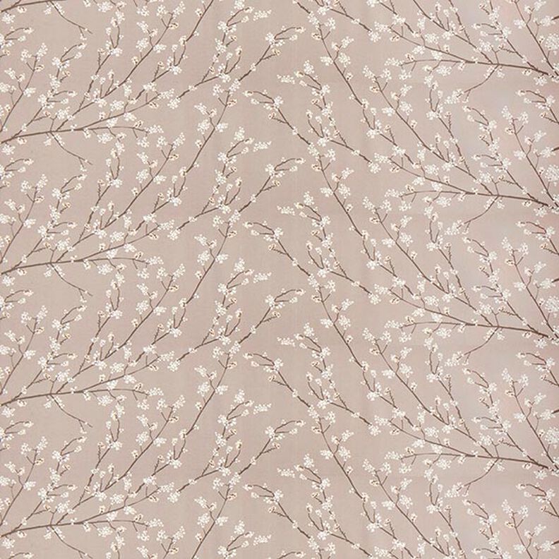 Dekorationstyg Halvpanama blommande kvistar – mullvad,  image number 1
