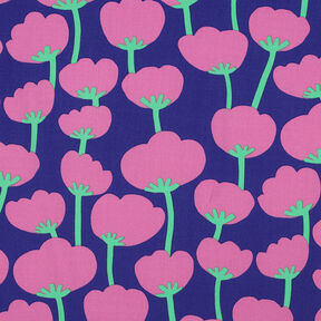 Lenzing Ecovero™ Poppies | Nerida Hansen – marinblått/pink, 