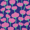 LENZING™ ECOVERO™ viskostyg  Poppies | Nerida Hansen – marinblått/pink,  thumbnail number 1