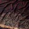 BomullsjerseyBrodyrtyg mandala med guldprickar | Glitzerpüppi – svartbrun/guld,  thumbnail number 2