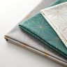Dekorationstyg Canvas Artdeco-stjärnor – petrol/guld,  thumbnail number 5
