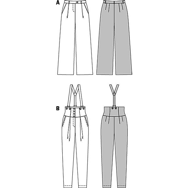 Byxa med linningsveck / Marlenebyxa, Burda 6856,  image number 3