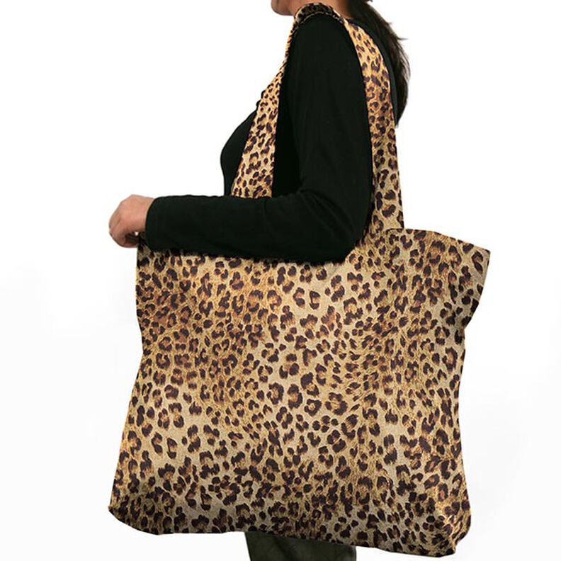 Jacquard Gobeläng Leopard – beige,  image number 6