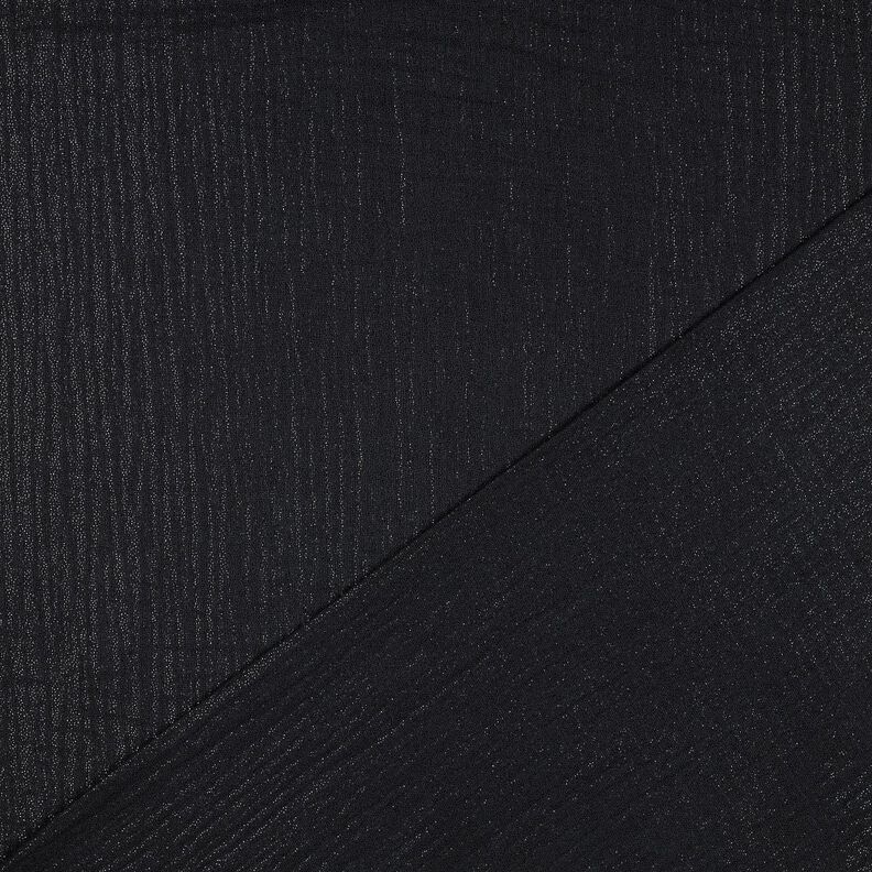 Muslin/Dubbel-krinkelväv Fina glitterprickar | Poppy Fabrics – svart,  image number 3