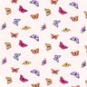Bomullsjersey färgglad fjäril – yllevit,  thumbnail number 1