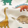Dekorationstyg Halvpanama Häftiga dinosaurier – yllevit/mörkgrön,  thumbnail number 2