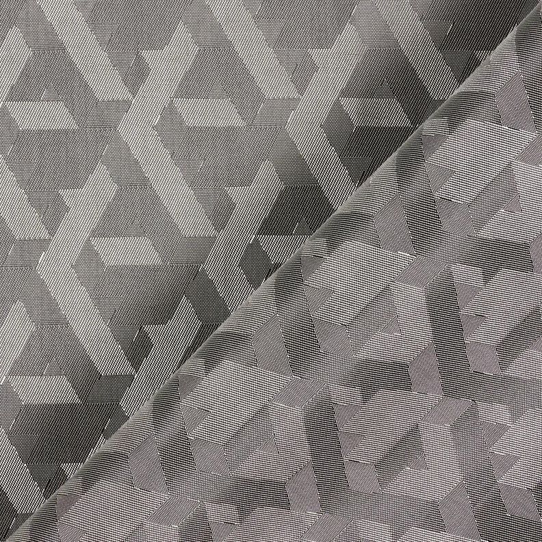 Fodertyg Jacquard geometriska former – grått,  image number 4