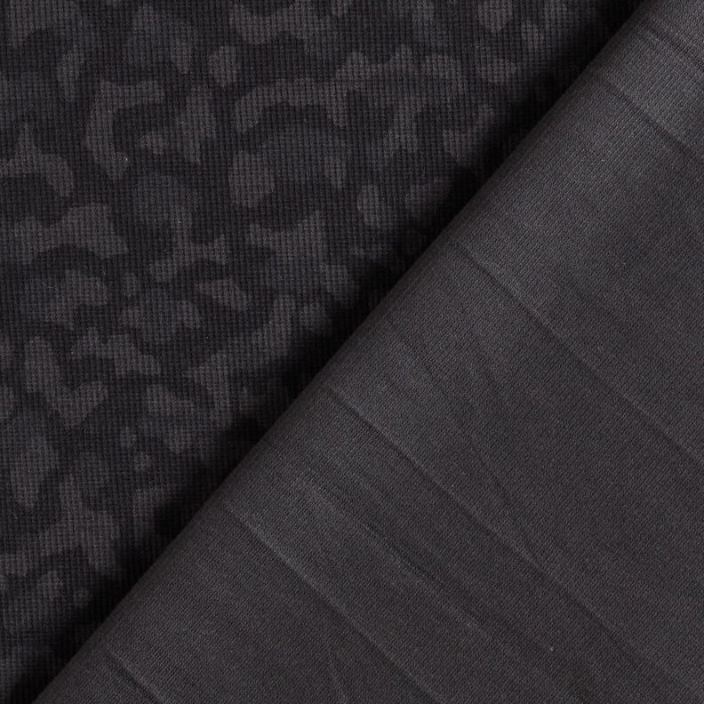 Ribbstickad jersey kamouflage – antracit, image number 4