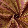 Jacquard för kläder Metallic paisley – lila/guld,  thumbnail number 4
