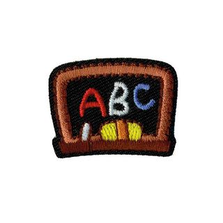 Applikation Tavla [ 3 x 3 cm ] – svart/ljusbrun, 