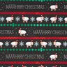French Terry Sommarsweat Määährry Christmas | Glitzerpüppi – svart/chiliröd,  thumbnail number 1