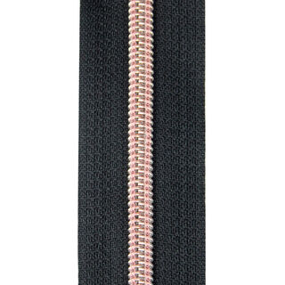 Dragkedja Rosé - svart, 