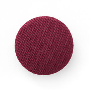 Klädd knapp, Classic Poly – bordeauxrött, 