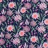 Bomullspoplin Stora ängsblommor Digitaltryck | Poppy Fabrics – nattblå,  thumbnail number 1