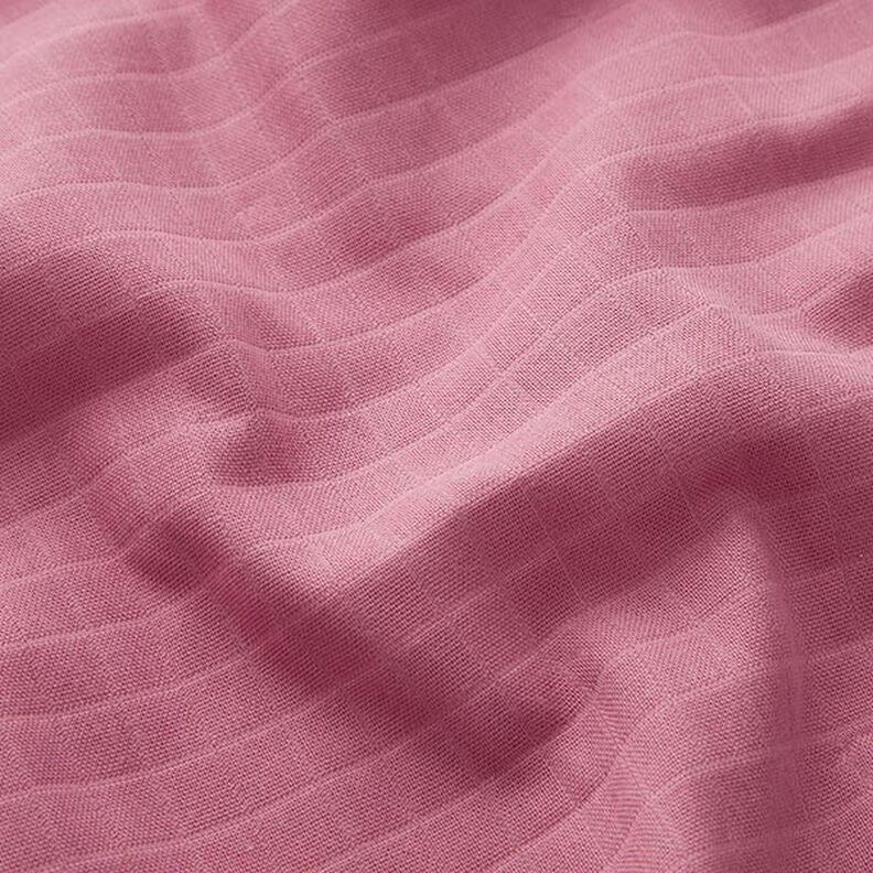 Muslin/Dubbel-krinkelväv Små rutor Dubbelsidigt – gammalt rosa,  image number 2