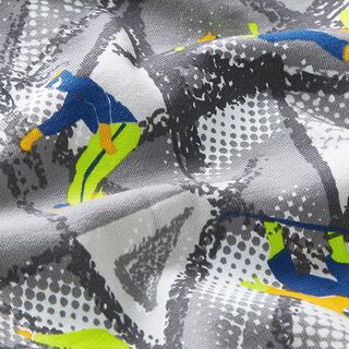 Sweatshirt Ruggad Snowboard Digitaltryck – grått/silvergrå, 