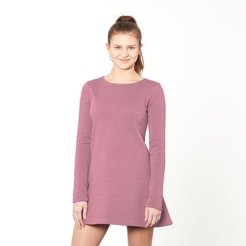 Lätt french terry enfärgad – pastellviolett, image number 4