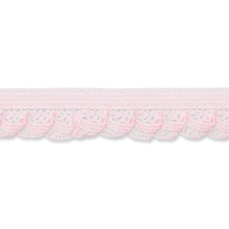 Elastisk rysch [15 mm] – rosa,  image number 1