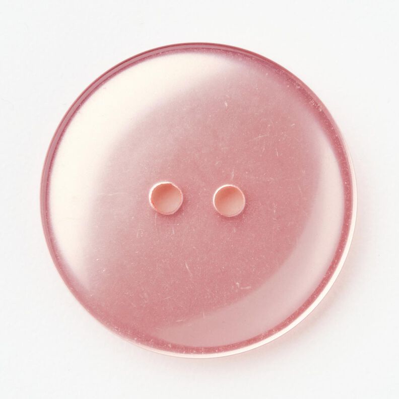 2-hålsknapp blank [Ø 25 mm] – rosa,  image number 1