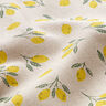 Dekorationstyg halvpanama mini citroner – gul/natur,  thumbnail number 2