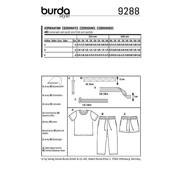T-shirt, Burda 9288 | 104-146, image number 11