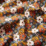 Bomullstyg Kretong retroblommor – karamell,  thumbnail number 2