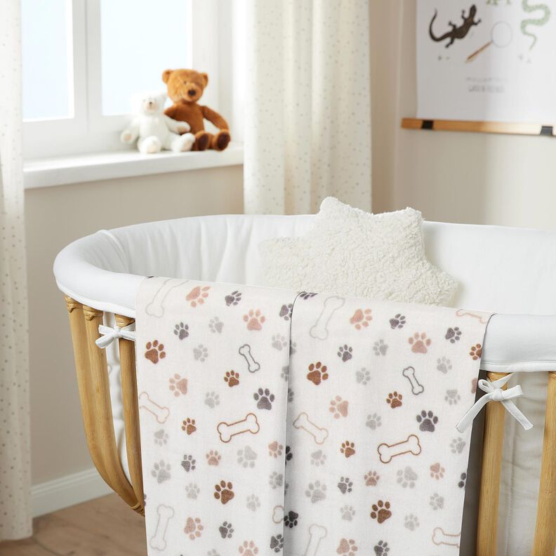 Mysfleece tassar och ben – elfenbensvit/mörk gråbrun, image number 6