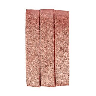 Snedremsa som stryks på Glitter [20 mm | 2 m] - roséguld, 